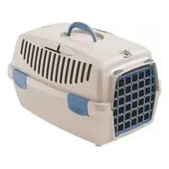 Stefanplast Gulliver 2 transportavimo dėžė katėms ir mažiems šunims su metalinėmis durimis, travertino baltumo, 55x36x35 cm