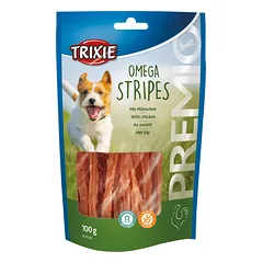 TRIXIE PREMIO Omega juostelės, vištiena, 100 g — 3 nuotrauka
