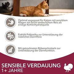IAMS Advanced Nutrition Sensitive Digestion su kalakutiena, sausas maistas katėms, 3 - 4,9 kg — 5 nuotrauka