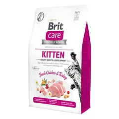 Brit Care Cat GF Kitten Healthy Growth&Development sausas maistas katėms 2kg. – 7kg.