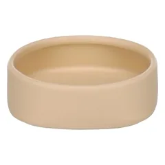 Flamingo Futter- und Trinknapf für Meerschweinchen Zara rund beige