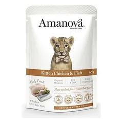 AMANOVA - Amanova begrūdis vištienos maistas kačiukams, 85 g