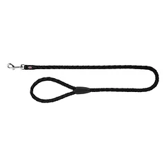 Trixie Cavo Leash S–M apvali nailoninė pavadėlė šunims su karabinu, juoda, 1,00 m/ø 12 mm