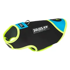 Julius IDC Neoprene šunų drabužiai Aquamarine - neopreninė striukė šunims, juoda su mėlyna, Mini — 5 nuotrauka