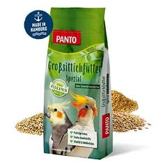 PANTO Großsittichfutter Spezial – pašaras didelėms papūgoms be saulėgrąžų sėklų, su soromis, 12.5kg — 2 nuotrauka