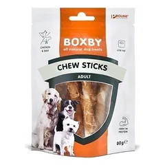 BOXBY CHEW STICKS lazdelės apvyniotos vištiena 80G