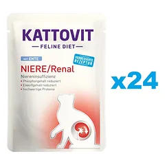 KATTOVIT Feline Diet Niere/Renal su antiena 24 x 85 g