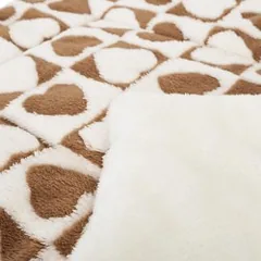 Nobleza rudas gultas su širdelėmis šunims, 70x55 cm — 5 nuotrauka