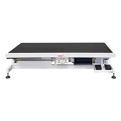 Blovi Callisto Pro - lift table with electric socket and accessory shelf, top x 65cm, Czarny / 125cm — 5 nuotrauka