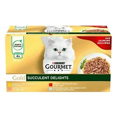 Purina Gourmet Gold Succulent Delights Multipack 4x85 g