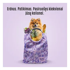 Pirkinių krepšys, talpus su metaline rankena, rožinis, 45x21x50 cm — 4 nuotrauka