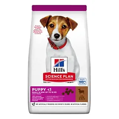 Hill’s Science Plan Puppy S&M Lamb and Rice Sausas maistas mažų veislių jauniems šuniukams (su ėriena ir ryžiais) 6kg