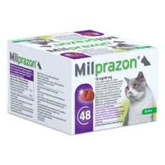 Milprazon tabletės nuo kirminų katėms nuo 2 kg, 1 tabl.