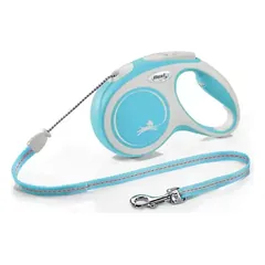 FLEXI Comfort Cord baltas/žydras pavadėlis M-8m 20kg