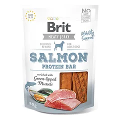 Brit Jerky Salmon Protein Bar skanėstas