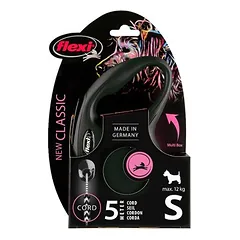 flexi New Classic virvinis pavadėlis S, juodas, 5 m, <12 kg, Papildomas priedas: Multibox, juoda — 3 nuotrauka