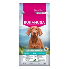 EUKANUBA Special Care Adult Mono-Protein Lamb 12 kg sausa maistas suaugusiems šunims, turintis šviežiai užšaldytą avieną