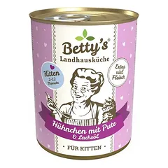 Betty's Landhausküche Cat Kitten konservai 6 x 400 g, drėgnas maistas kačiukams — 2 nuotrauka