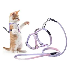 UAMLY Katzengeschirr-Set: Geschirr, Leine und Halsband für Katzen