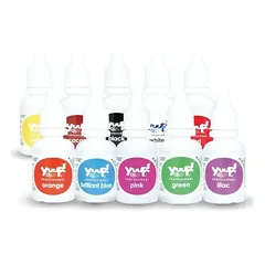 Yuup! Colors Grooming Airbrush - 10 oro teptuko dažų rinkinio komplektas