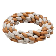 Beeztees Hundespielzeug Puppy Dental Seilring Mik aus TPR/Baumwolle