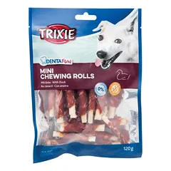 TRIXIE Denta Fun skanėstai šunims, kramtomi antienos suktinukai 120 g — 2 nuotrauka
