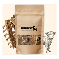 FURRST ėriuko kaklo kaulai šunims – natūralus, hipoalerginis kramtalas, 100g