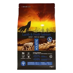 2 vnt. AMBROSIA begrūdis su ėriena ir šviežia lašiša sausas maistas šunims, grain-free Lamb & Fresh Salmon 2 kg