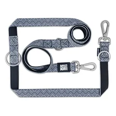 Max&Molly Multi-pavadėlis Mykonos - Reguliuojamas šuns pavadėlis, graikiškas raštas, 200 cm