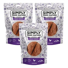 SIMPLY FROM NATURE Meat Strips Vištienos juostelės šunims 3x80 g
