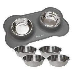 KaraLuna dvigubų dubenėlių rinkinys katėms, Mažiems 5–10 kg — 4 nuotrauka