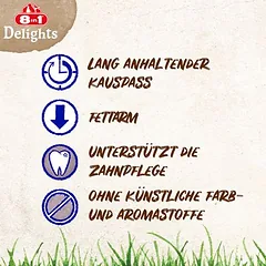 8in1 Delights kramtomosios lazdelės su jautiena, skanėstai šunims — 4 nuotrauka