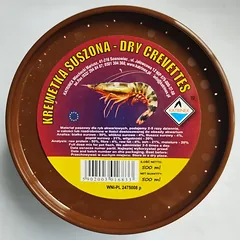 Katrinex džiovintos krevetės – natūralus pašaras vandens vėžliams ir didelėms žuvims, 500 ml