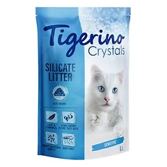 Tigerino Crystals spalvotas kraikas katėms – Sensitive, be kvapo, Mišinio pakuotė 1 (2 x rožinė, 1 x mėlyna) — 5 nuotrauka