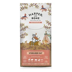 Mėginys Harper and Bone Cat Sterilizuoti laukiniai kalnai 70 g