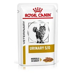 Royal Canin Veterinary Feline Urinary S/O padaže arba Mousse, drėgnas maistas katėms — 3 nuotrauka