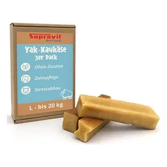 Supravit jakų kramtomasis sūris šunims - natūralus sūrio kaulas, mažai laktozės, Vidutiniams 11–25 kg — 3 nuotrauka