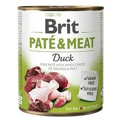 Brit Care Duck Paté & Meat drėgnas maistas šunims, 800 g