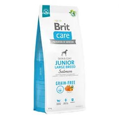 Brit Care Grain-free Junior Large breed Salmon sausas maistas jauniems didelių veislių šunims su lašiša