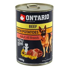 Ontario konservai šunims su jautiena, paskaninta žolelėmis, 400 g, Beef Pate flavoured with Herbs — 2 nuotrauka
