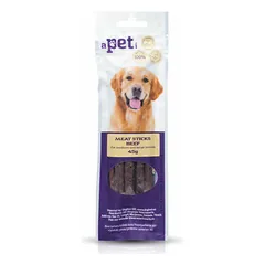 Apeti Dog Medium & Large Breeds mėsos lazdelės su jautiena, skanėstai šunims 45 g