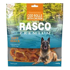 Rasco Premium Snack Cod Rolls Coated With Chicken Meat skanėstas suaugusiems šunims, 500 g — 3 nuotrauka