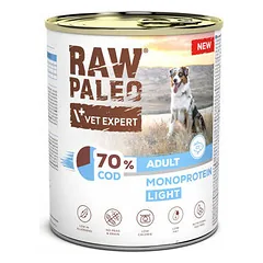 Raw Paleo Dog Adult Cod Light Monoprotein 800 g