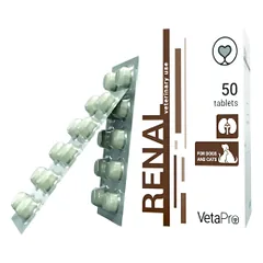 VetaPro Renal šunims ir katėms, normaliai medžiagų apykaitai palaikyti, N50