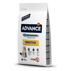 Advance Adult Sensitive sausas maistas katėms, kurių jautrus žarnynas, 10 kg