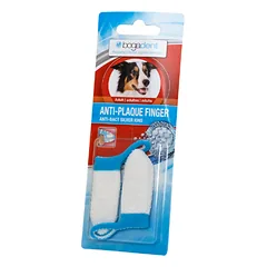 BOGADENT ANTI-PLAQUE FINGER ADULT DOG antpirštis suaugusių šunų dantims valyti, 2 vnt.