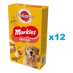 PEDIGREE Markies Original 12x500g Traškūs sausainiai suaugusiems šunims