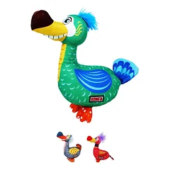 KONG Ballistic Vibez Birds S/M patvarus pliušinis žaislas šunims — 2 nuotrauka