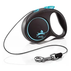 FLEXI Black Design XS Cord 3 m blue virvinis automatinis pavadėlis