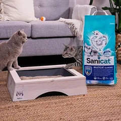 Sanicat Clumping Multicat kraikas katėms, 12 L — 3 nuotrauka